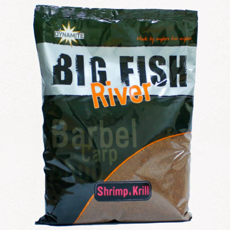 DYNAMITE BAITS Big Fish River Groundbait - Shrimp and Krill 1.8kg