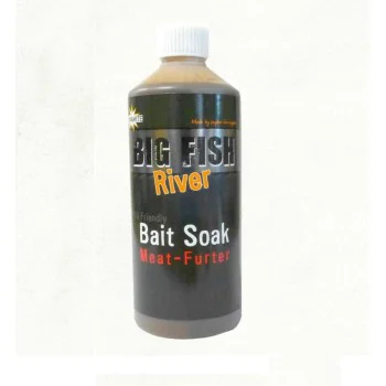 Течен ароматизатор DYNAMITE BAITS Big Fish River Bait Soak - Meat Furter 500ml