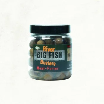 Стръв DYNAMITE BAITS Big Fish River Meat Furter Busters Hookbaits 120g