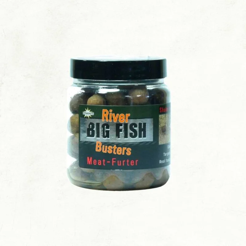 Стръв DYNAMITE BAITS Big Fish River Meat Furter Busters Hookbaits 120g