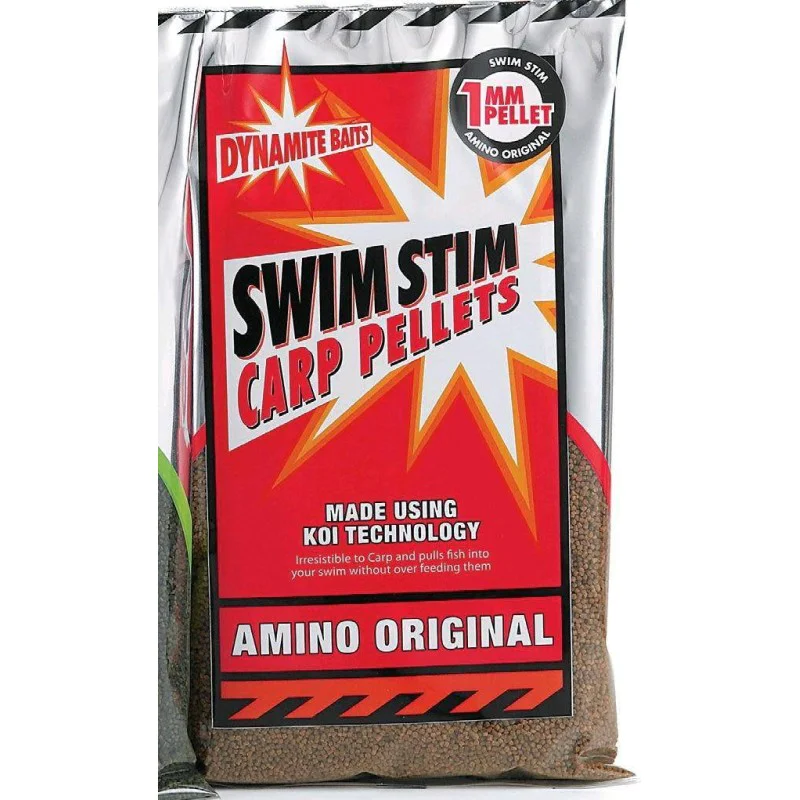 Пелети за хранене DYNAMITE BAITS Swim Stim Amino Original Carp Pellets 900g