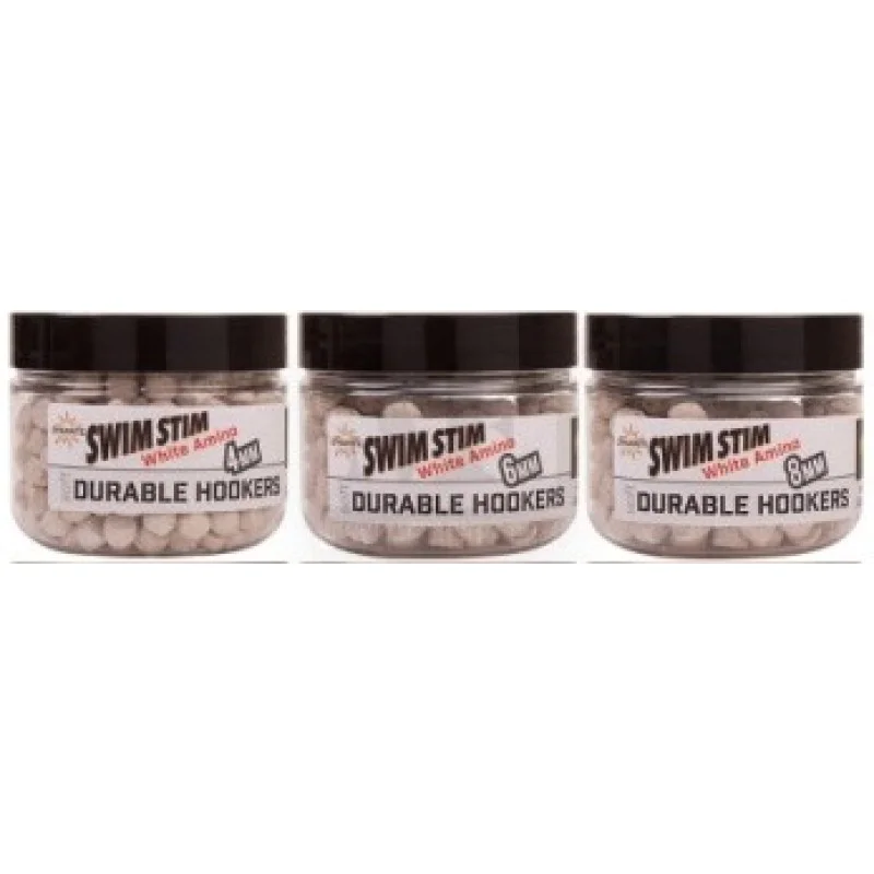 Пелети за кука DYNAMITE BAITS Swim Stim Durable Hook Pellet White Amino