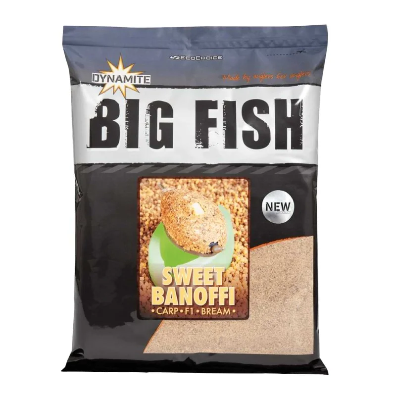 Захранка DYNAMITE BAITS Big Fish Sweet Banoffi Method Mix Groundbait 1.8kg