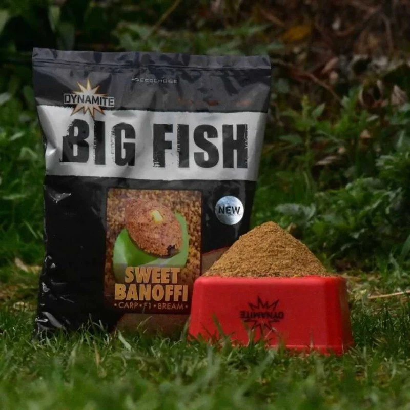 Захранка DYNAMITE BAITS Big Fish Sweet Banoffi Method Mix Groundbait 1.8kg