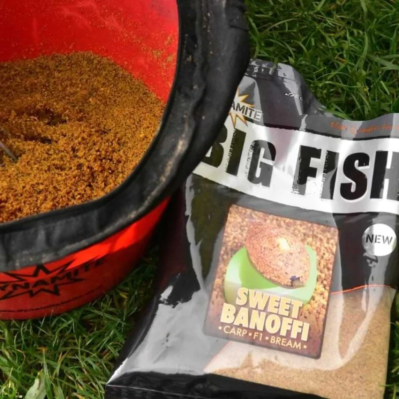 Захранка DYNAMITE BAITS Big Fish Sweet Banoffi Method Mix Groundbait 1.8kg