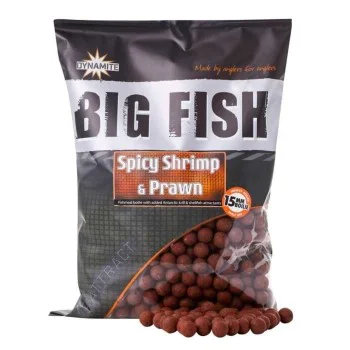 Протеинови топчета DYNAMITE BAITS Spicy Shrimp and Prawn Boilies 1.8kg