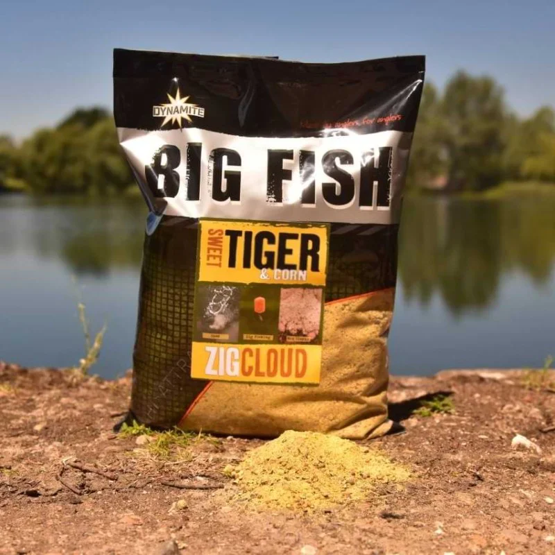 Захранка DYNAMITE BAITS Big Fish Sweet Tiger and Corn Zig Cloud 1.8kg