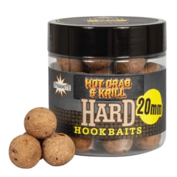 Стръв DYNAMITE BAITS Hot Crab and Krill Hard Hookbaits 20mm