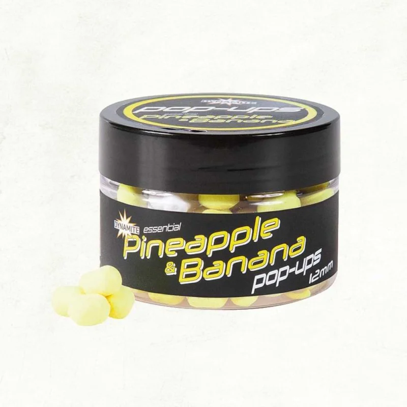 Плуващи топчета DYNAMITE BAITS Pinaple and Banana Fluro Pop-ups 12mm