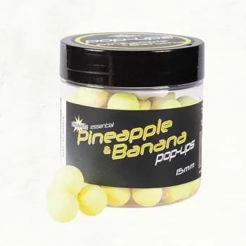 Плуващи топчета DYNAMITE BAITS Pinaple and Banana Fluro Pop-ups 15mm
