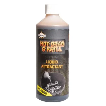 Течен ароматизатор DYNAMITE BAITS Hot Crab and Krill Liquid Attractant 500ml