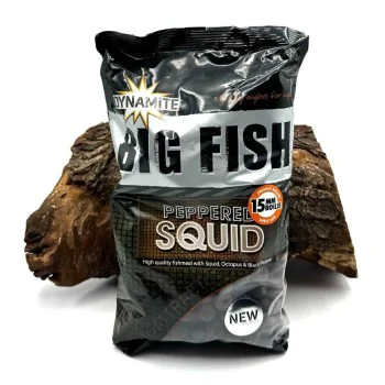 Протеинови топчета DYNAMITE BAITS Peppered Squid Boilies 15mm 1.8kg