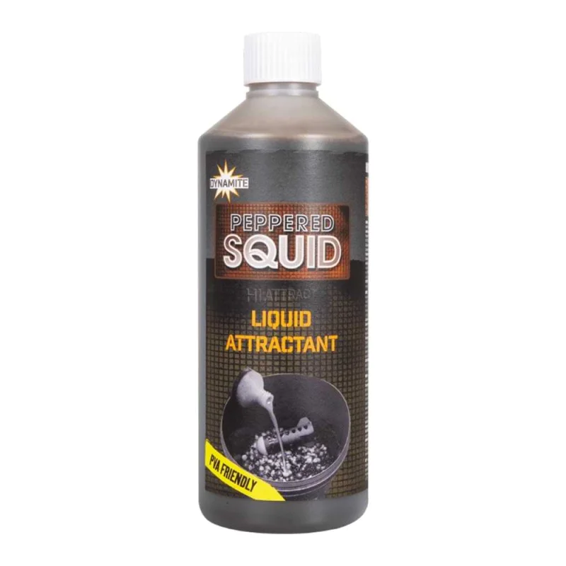 Течен ароматизатор DYNAMITE BAITS Peppered Squid Liquid Attractant 500ml