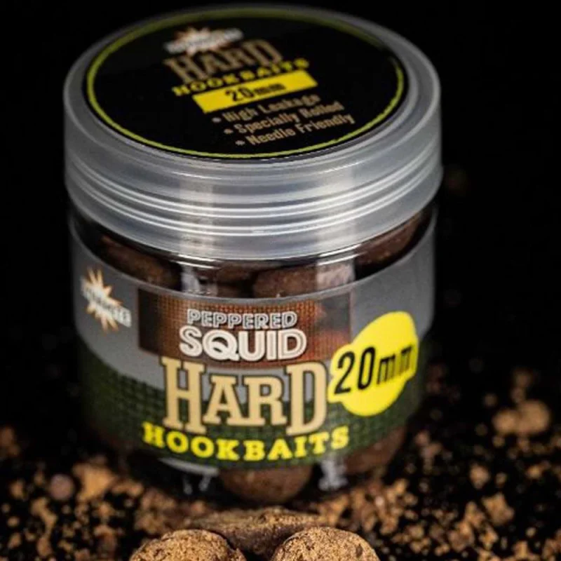 Стръв DYNAMITE BAITS Peppered Squid Hard Hookbaits 20mm