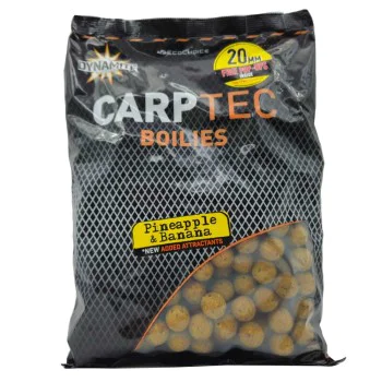 Протеинови топчета DYNAMITE BAITS Pineapple and Banana Carp Tec Boilies 20mm 1.8kg