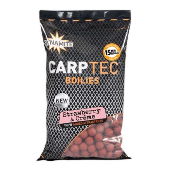 Протеинови топчета DYNAMITE BAITS Strawberry and Creme Carp Tec Boilies 20mm 1.8kg