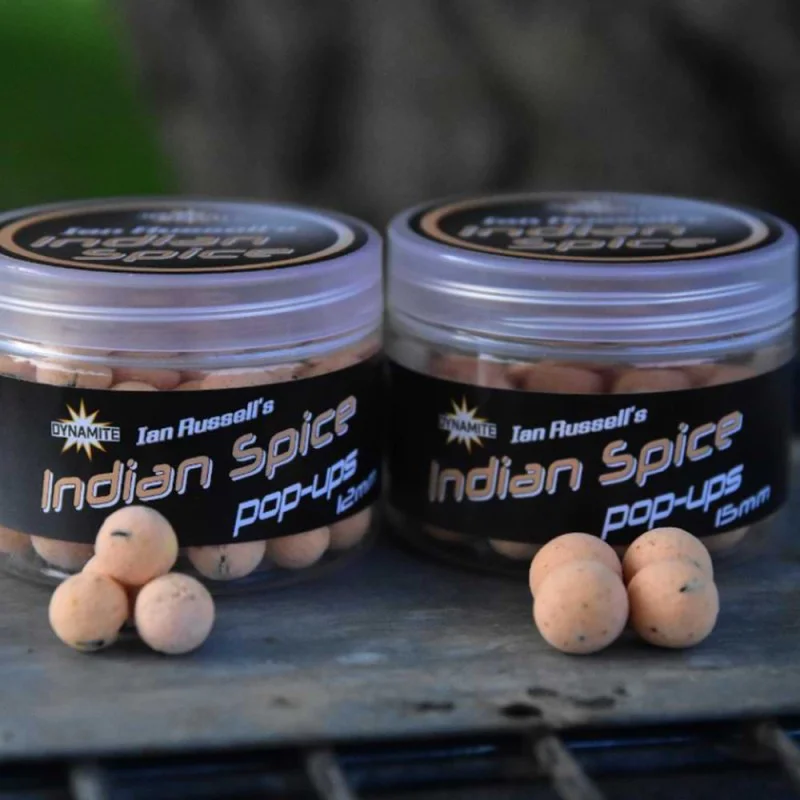 Плуващи топчета DYNAMITE BAITS Ian Russells Pop-Ups Indian Spice 12mm