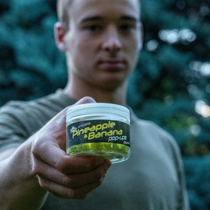 Плуващи топчета DYNAMITE BAITS N-Ticers Pineapple & Banana Pop-Up 12mm