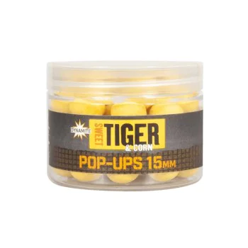 Плуващи топчета DYNAMITE BAITS Sweet Tiger & Corn Pop-Up 15mm