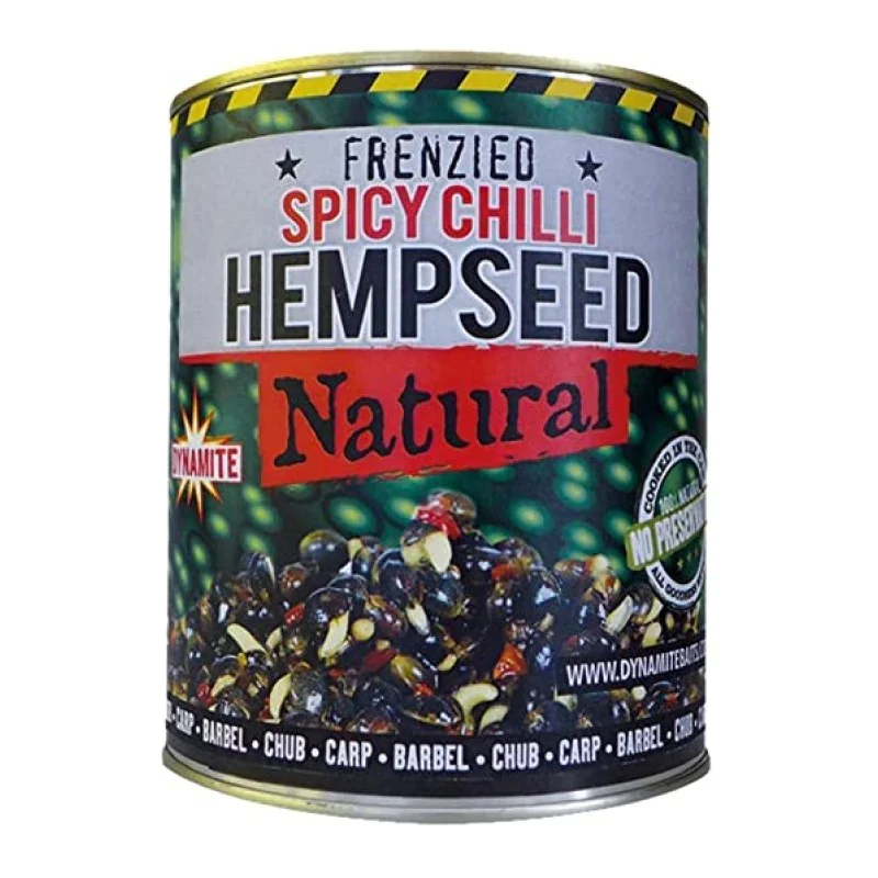 Коноп - пикантен DYNAMITE BAITS Frenzied Spicy Chilli Hempseed 350g