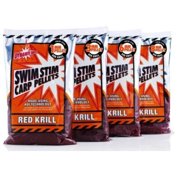 Пелети за хранене DYNAMITE BAITS Swim Stim Red Krill Pellets 900g