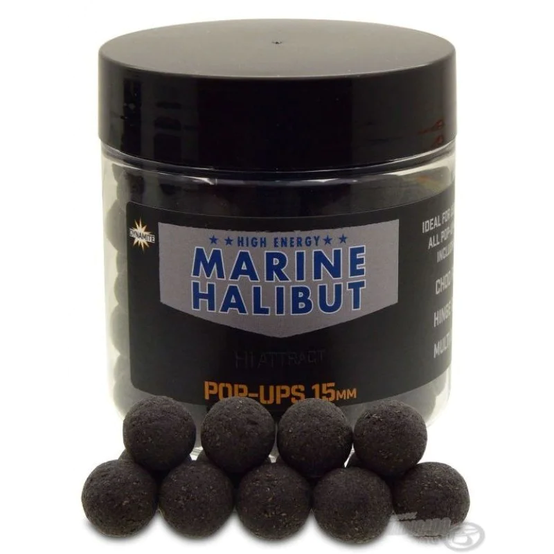 Плуващи топчета DYNAMITE BAITS Marine Halibut Foodbait Pop Up 15mm