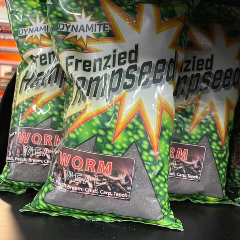 Захранка DYNAMITE BAITS Frenzied Hemp Dark Worm Groundbait 1kg