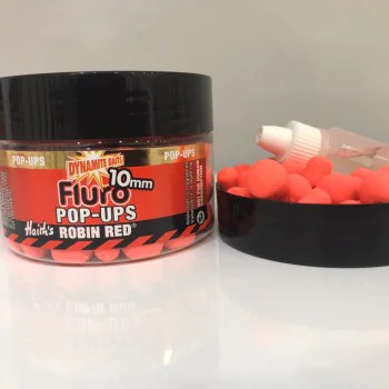 Плуваща стръв DYNAMITE BAITS Robin Red Fluro Pop-Up and Dumbells