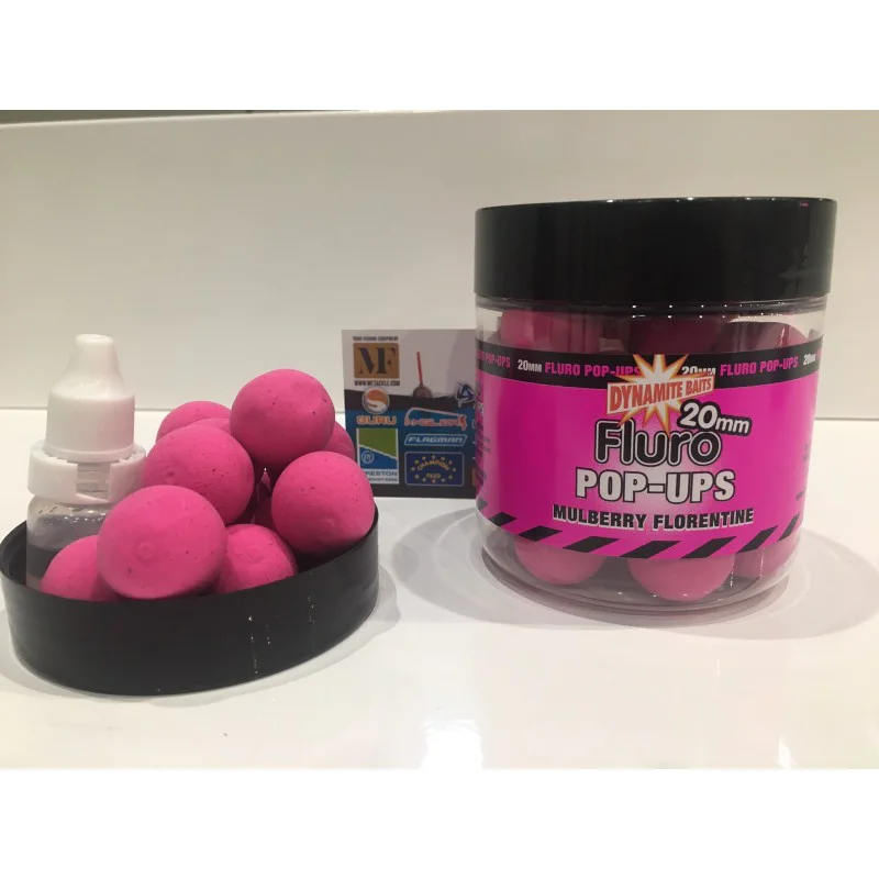 Плуващи топчета DYNAMITE BAITS Mulberry Florentine Fluro Pop-Ups