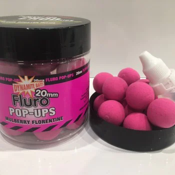 Плуващи топчета DYNAMITE BAITS Mulberry Florentine Fluro Pop-Ups