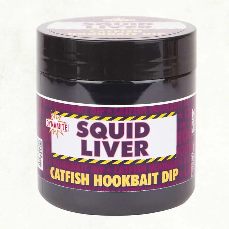 Течен ароматизатор DYNAMITE BAITS Squid Liver Catfish Dip 270ml
