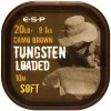Плетено влакно за повод ESP Tungsten Loaded 20lb Camo Soft