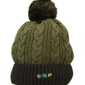 Зимна шапка ESP Olive Black Bobble Hat