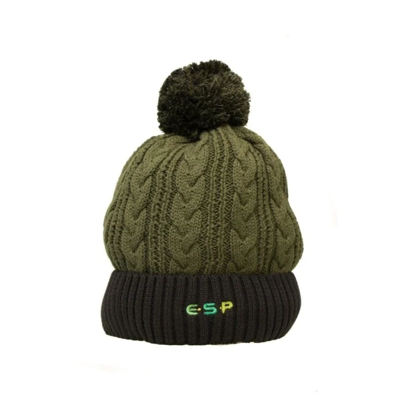 Зимна шапка ESP Olive Black Bobble Hat