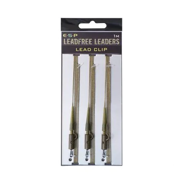 Шаранджийски монтаж ESP Leadfree Leader 1m Lead Clip