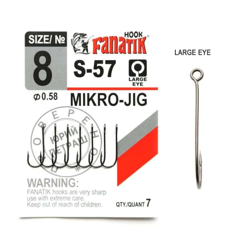 Куки за джиг FANATIK Micro Jig S-57