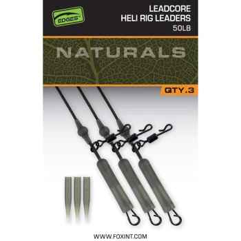 Шаранджийски монтаж FOX Naturals Leadcore Heli Rig Leaders 50lb