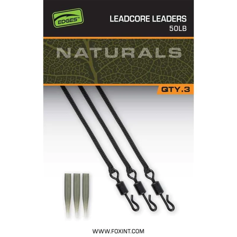 Шаранджийски монтаж FOX Naturals Leadcore Leaders 50lb