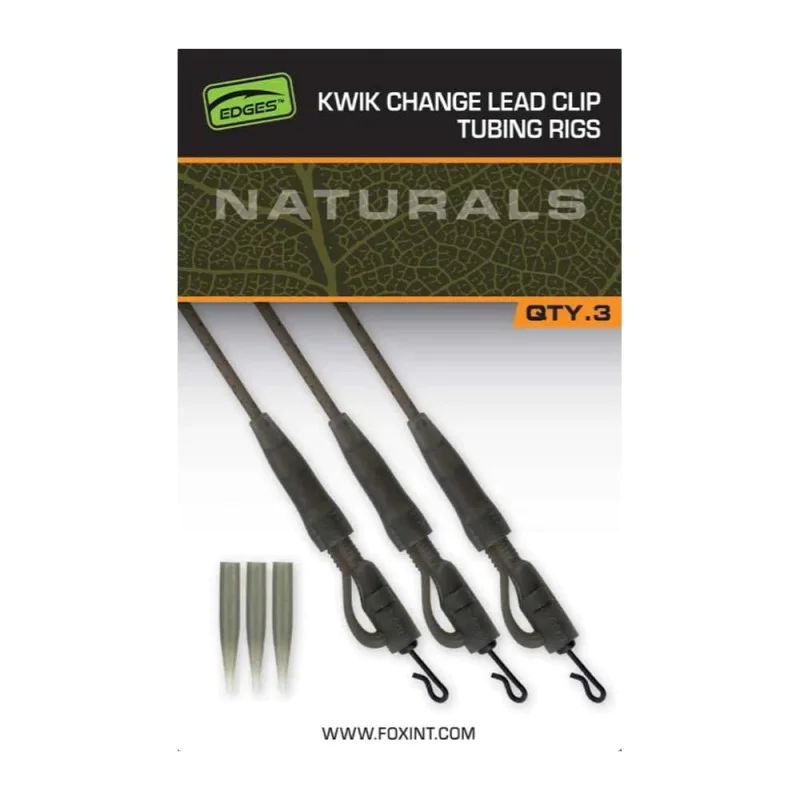 Шаранджийски монтаж FOX Edges Kwik Change Lead Clip Tubing Rigs