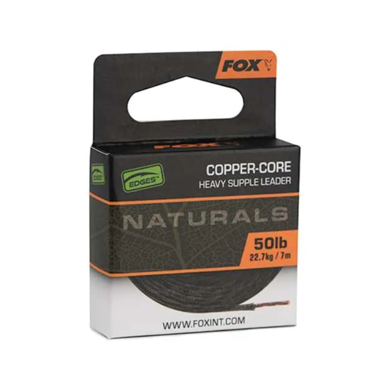 Лидкор FOX Edges Naturals Copper-Core 7m 50lb