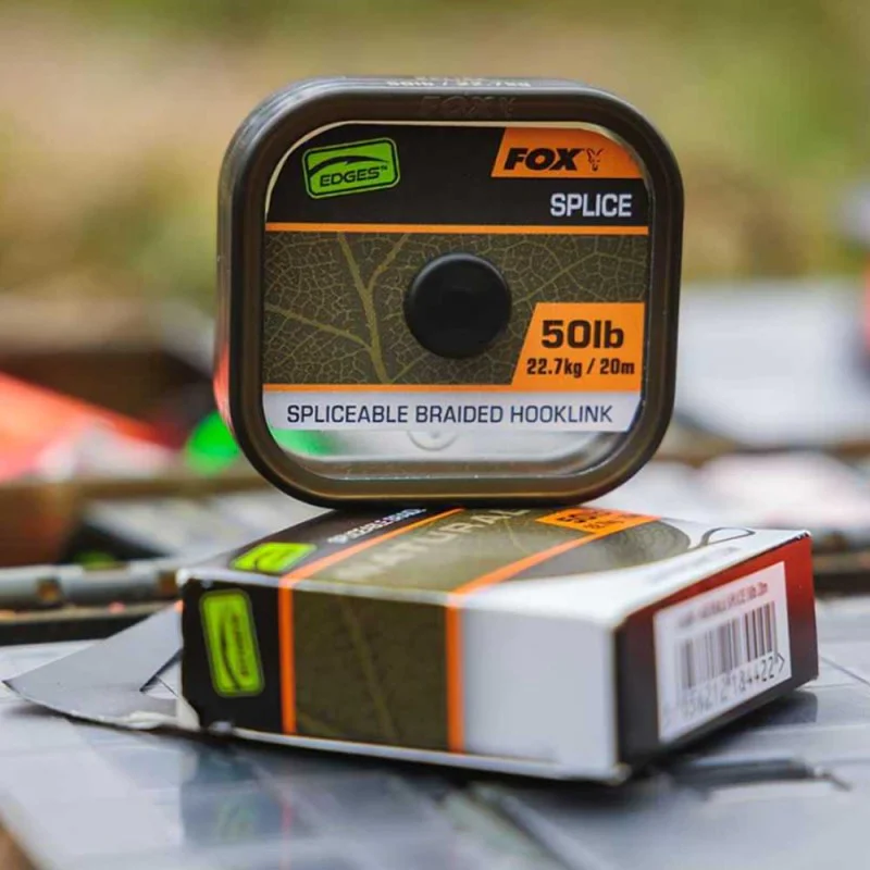 Плетено влакно за повод FOX Naturals Splice Hooklength 50lb 20m