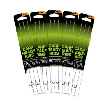 Шаранджийски монтаж FOX Carp Ready Rigs Wide Gape Barbless x 3