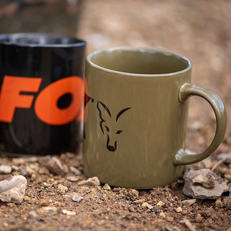 Чаша FOX Green and Black Logo Ceramic Mug