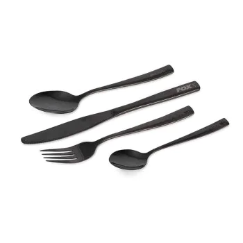 Прибори за хранене FOX Cookware Black Stainless Cutlery Set