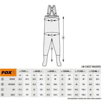Гащеризон FOX Camo LW Lined Waders