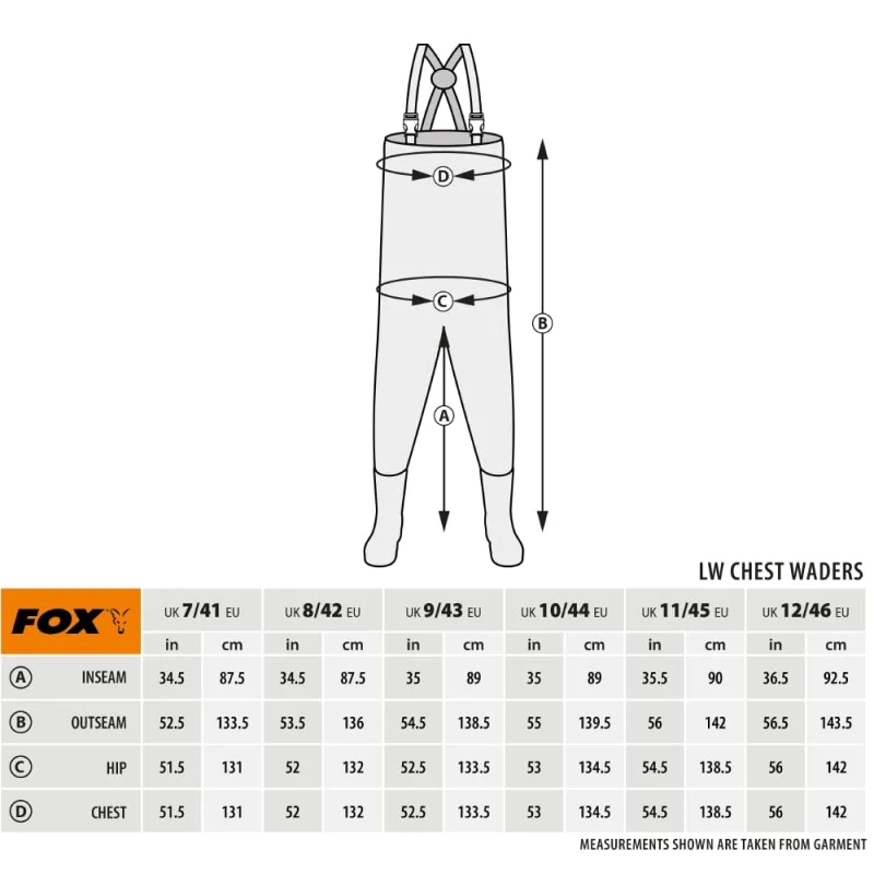 Гащеризон FOX Camo LW Lined Waders