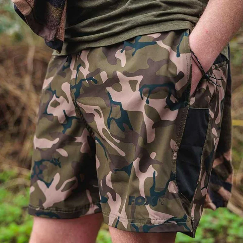 Къси панталони FOX Camo Black Swim Shorts