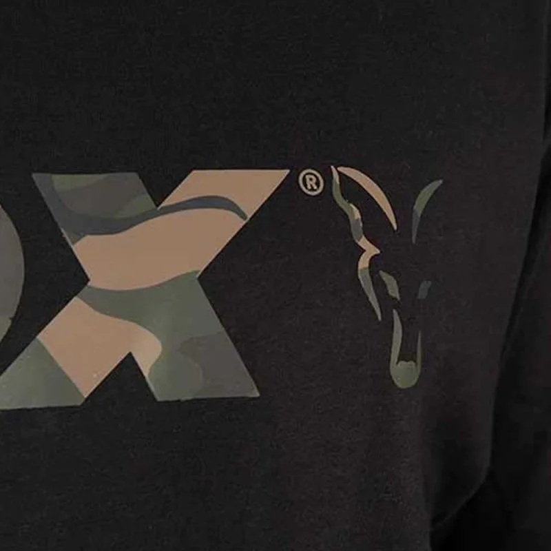 Тениска FOX Black Camo Logo T-Shirt
