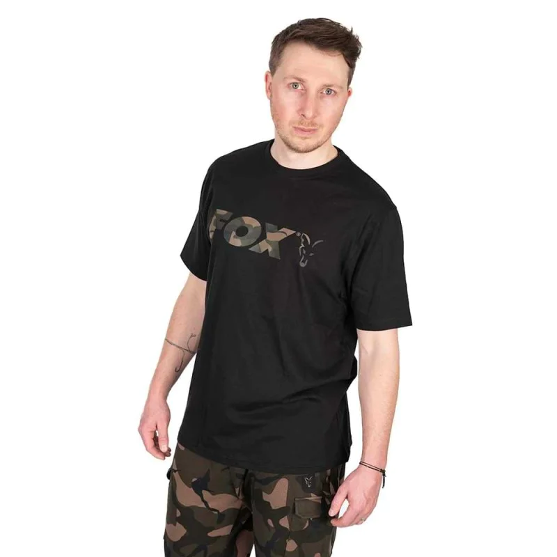 Тениска FOX Black Camo Logo T-Shirt