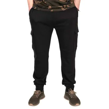 Панталони FOX LW Black with Camo Combat Joggers